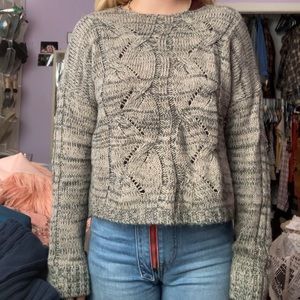 Hand knit wool sweater